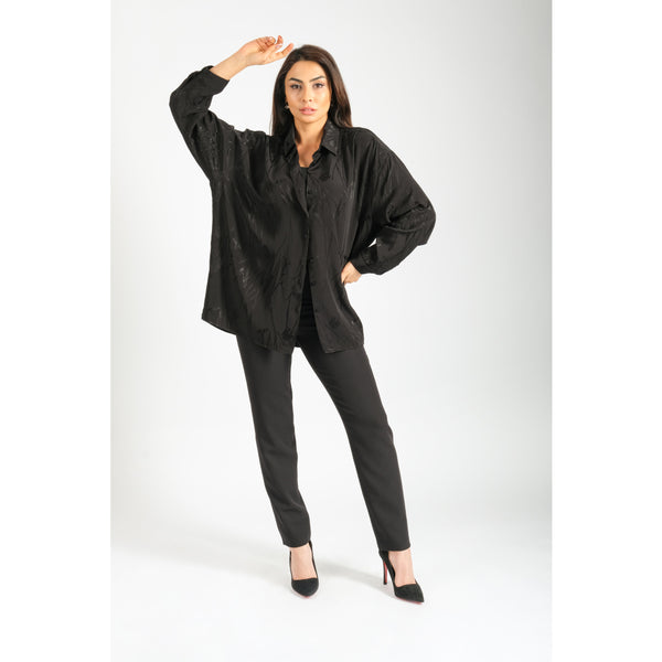 Londonella Shirt With Button placket - Black - 100142